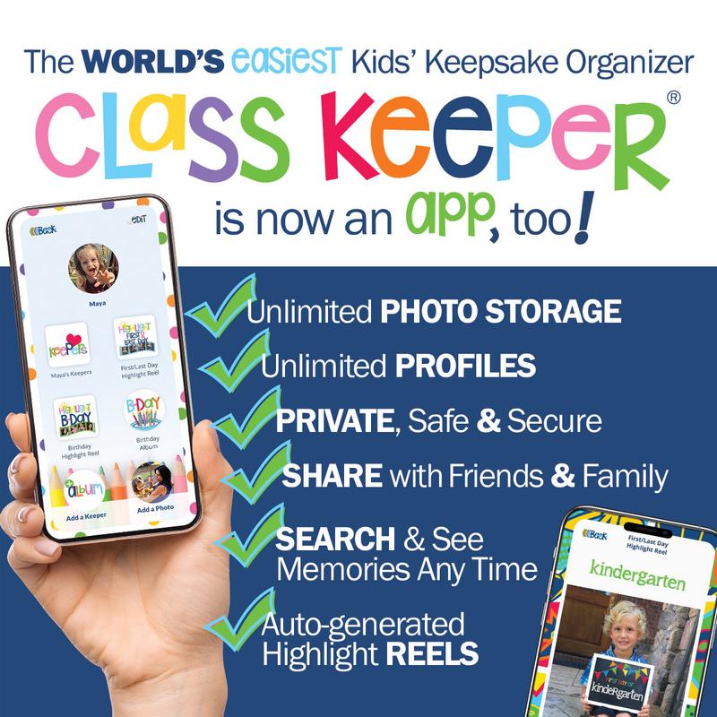 School Days Memory Book + BONUS App Membership | Simple & Stylish Keepsake Album