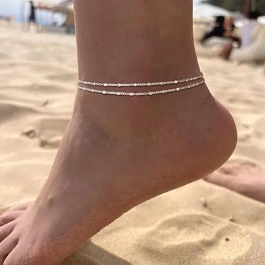 Chunky Cuban Link Chain Anklet for Women Waterproof