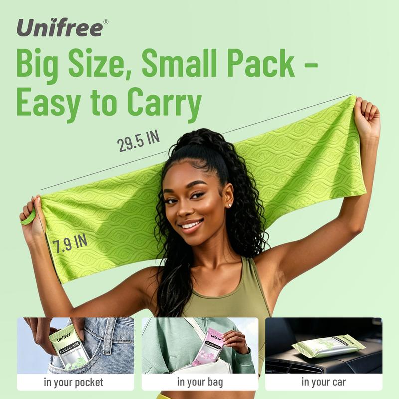 Unifree Cooling Towels & XL Menthol Cooling Wipes (20)