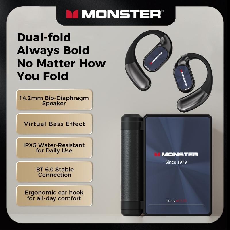 Monster Ear Buds - with Zero‑Gravity Titanium Ear‑Hook Design