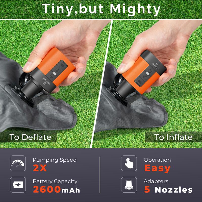 Portable Mini Air Pump for Air Mattress & Pool Floats,