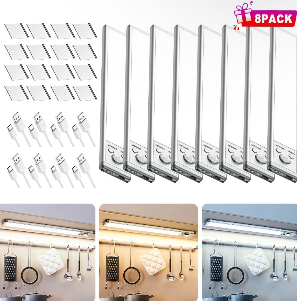 Under Cabinet Lights,76LED Motion Sensor Night Light Indoor