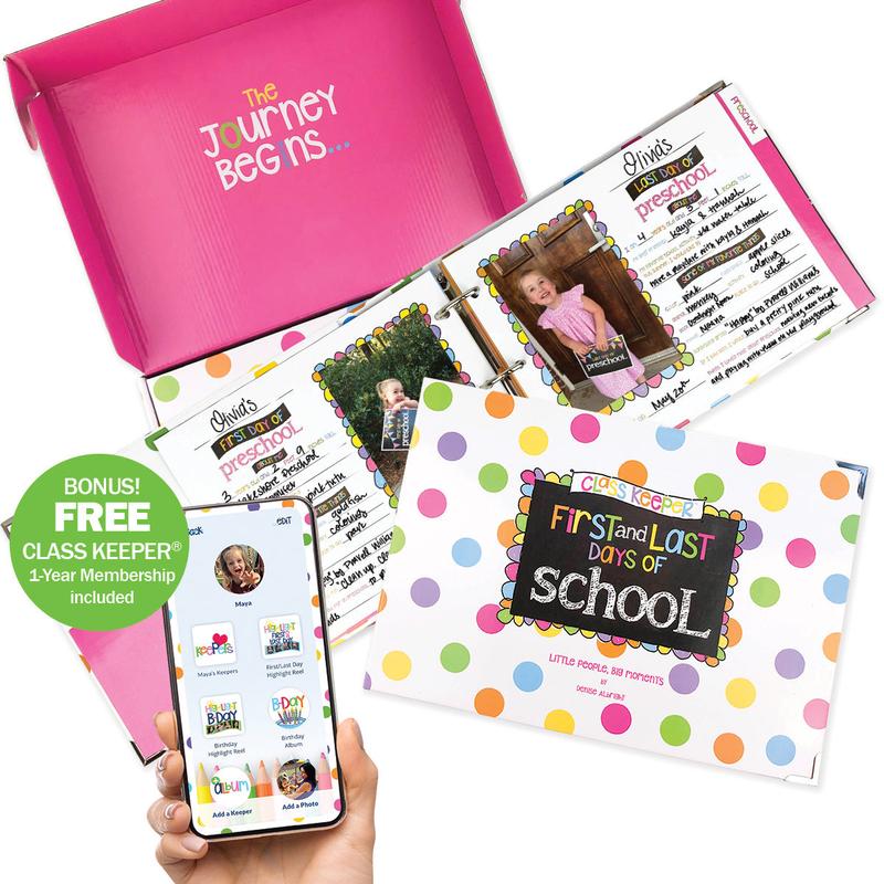 School Days Memory Book + BONUS App Membership | Simple & Stylish Keepsake Album