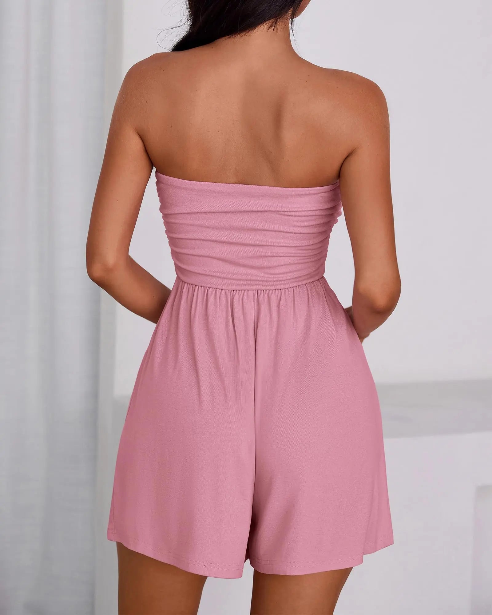 Summer Womens Romper 2026 Spring Strapless Tube Beach Vacation