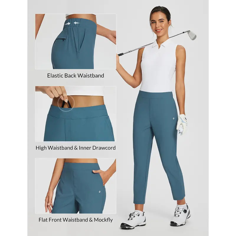Fitted Spandex Trouser Women's Cooling Lightweight, Breathable, Soft 26\