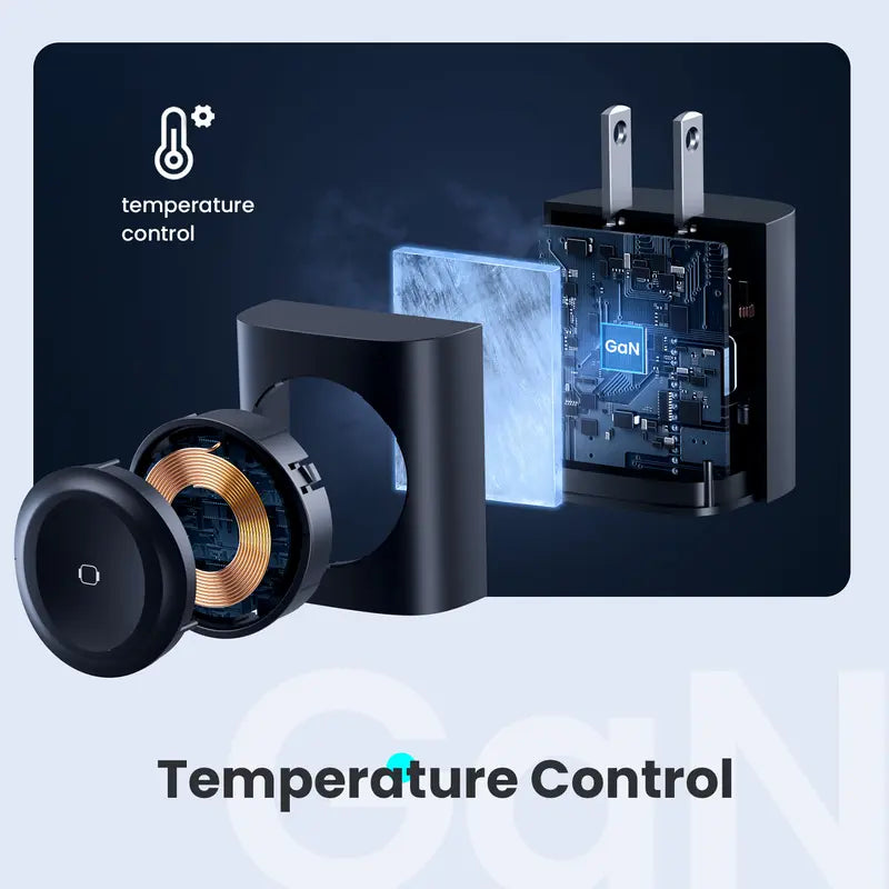 TOPADRE 3-in-1 Magnetic Wireless Cordless PD USB-C Wall Charger Block