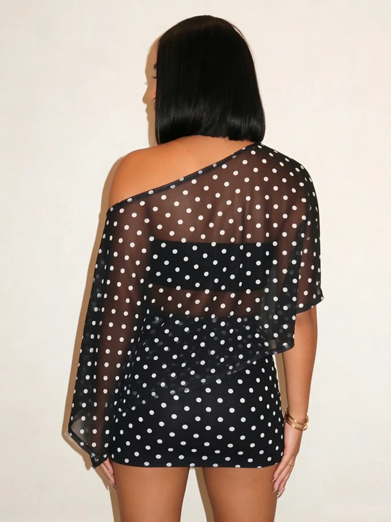Women's Fashion Animal Print Shawl Top + Trendy Short Skirt Set