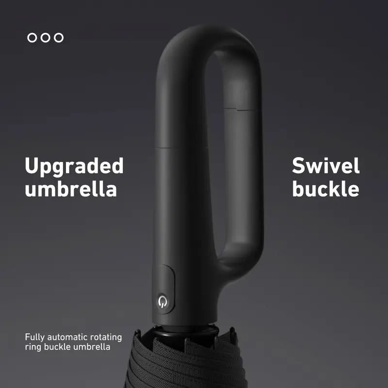Automatic Folding Umbrella, 1 Count/60pcs Portable Rain Umbrella with Loop Buckle