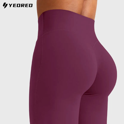 YEOREO Eddiy Leggings High-Waist Straight-Leg No Front Seam Buttery Soft Gym Yoga Pants