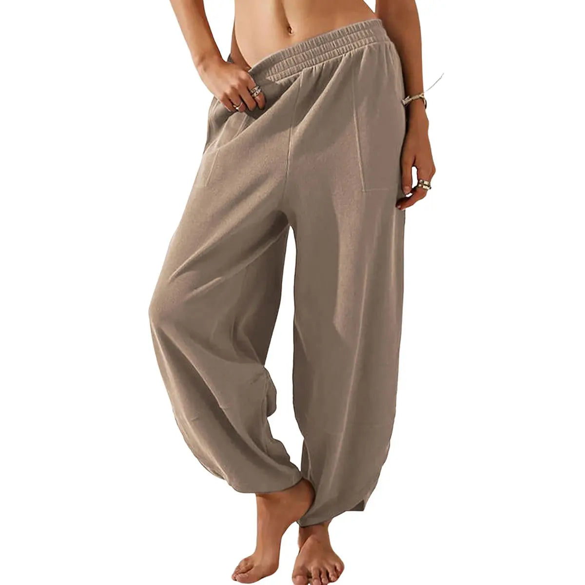 Tanming Women's Baggy Wide-Leg Pants (2 Pack)
