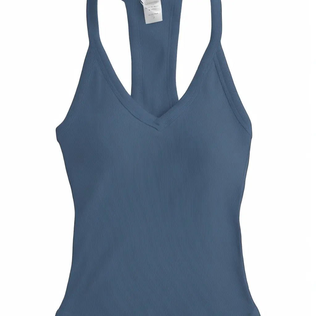 V Neck Racer Back Tank Top (2 Pack)