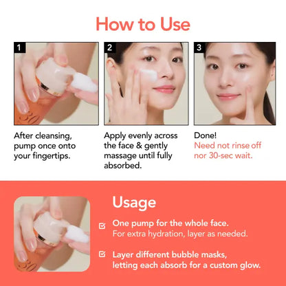 30 Seconds Micro-Bubble Mask, Korean Glass Skin Care Essential