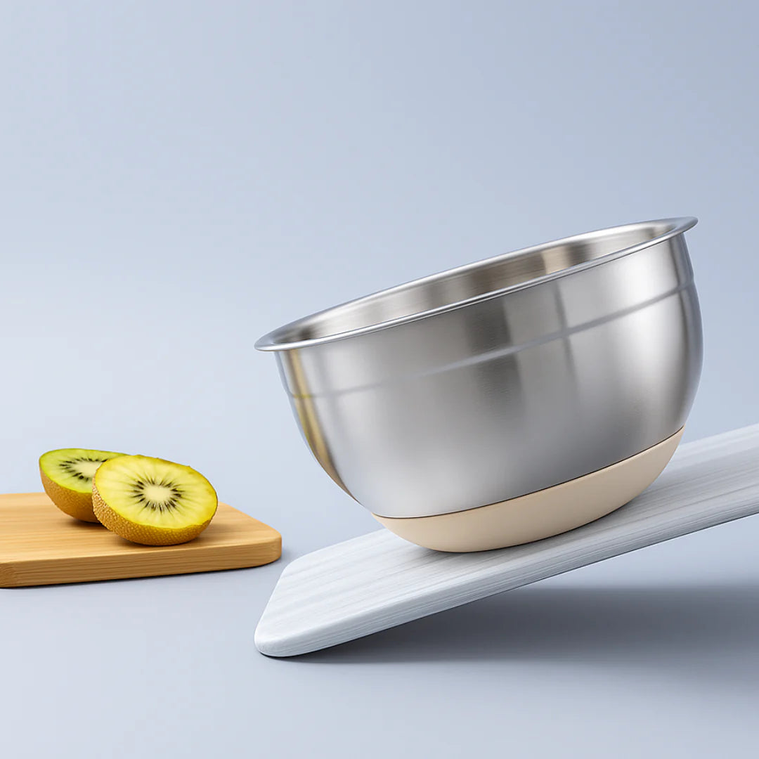 6 Piece Stainless Steel Mixing Bowl with Lids Set