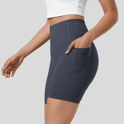 UltraSculpt High Waisted Tummy Control Pocket Shaping Training Biker Shorts 3"/5"/7"/9“