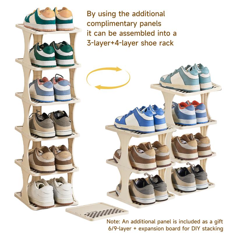 6/9-layer vertical detachable modern shoe rack