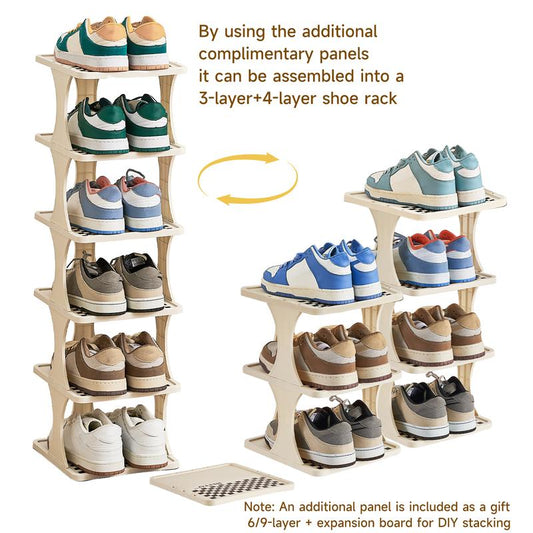 6/9-layer vertical detachable modern shoe rack