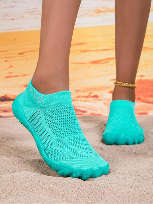 Women's Breathable Water Shoes with Polyester Upper and EVA Sole