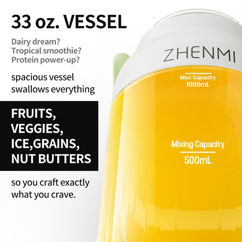Blender for Shakes & Smoothies! ZHENMI BPA-