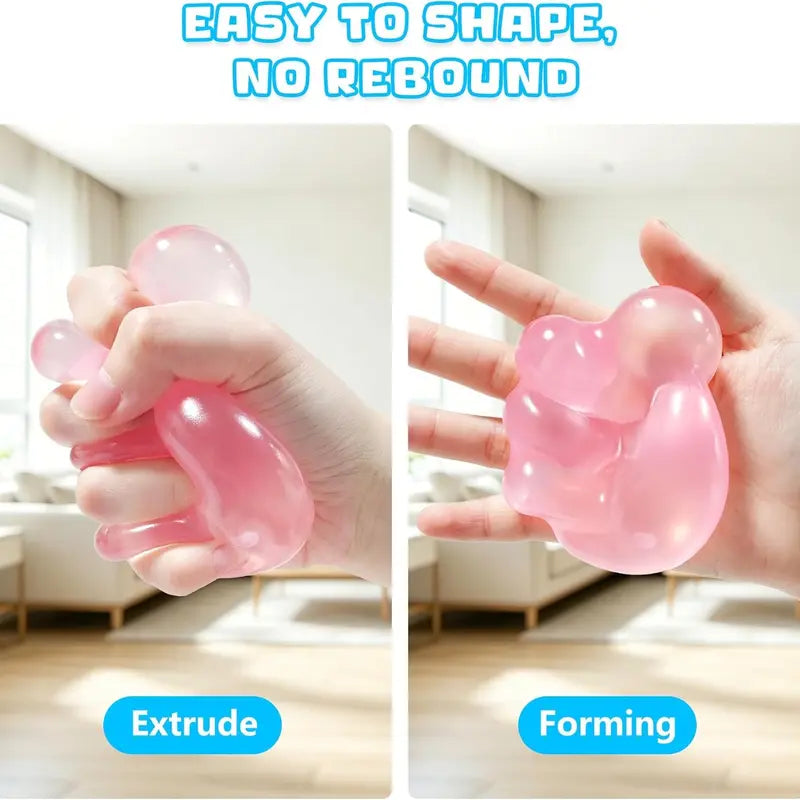 [2 Pack] Count Coconut Oil Stress Ball,Shapeable No Rebound Stress Relief Ball