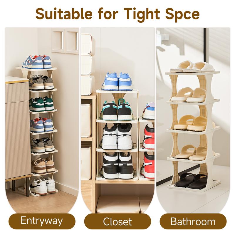 6/9-layer vertical detachable modern shoe rack