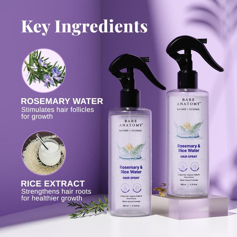Nature x Science Rosemary Water with Rice Water |100% Natural Extract |