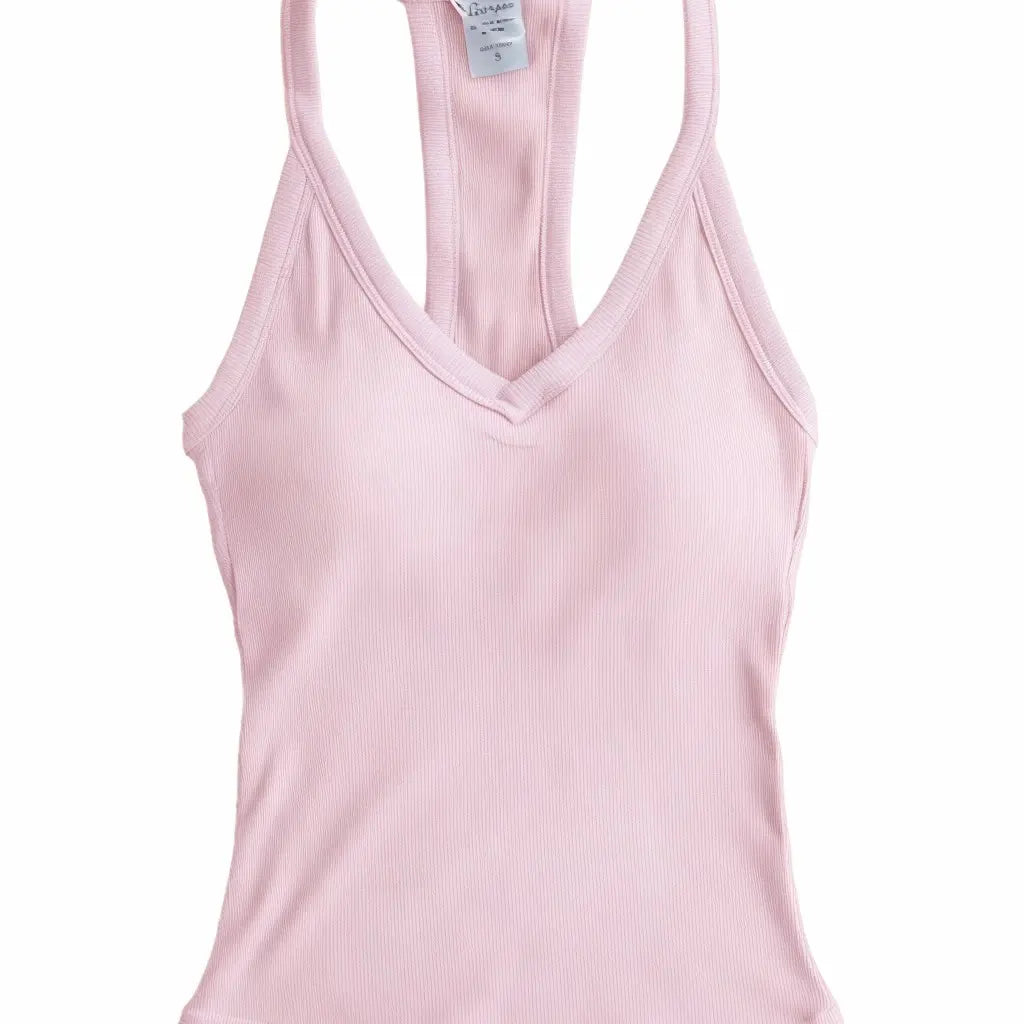 V Neck Racer Back Tank Top (2 Pack)
