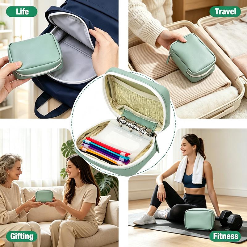 Waterproof Pill Pouch Set, 14pcs Bags Inside,
