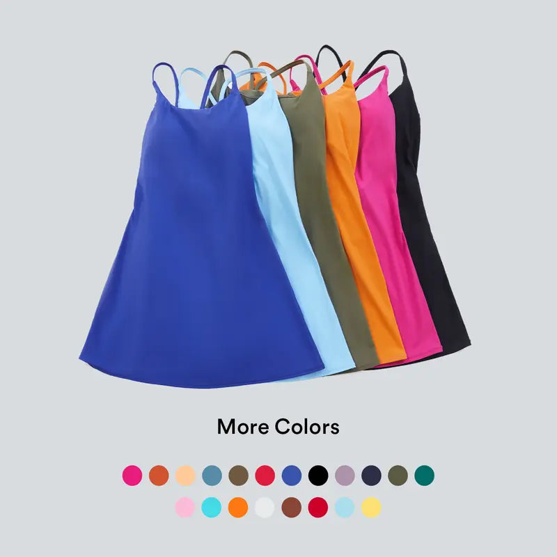 Easy Peezy Backless Active Dress