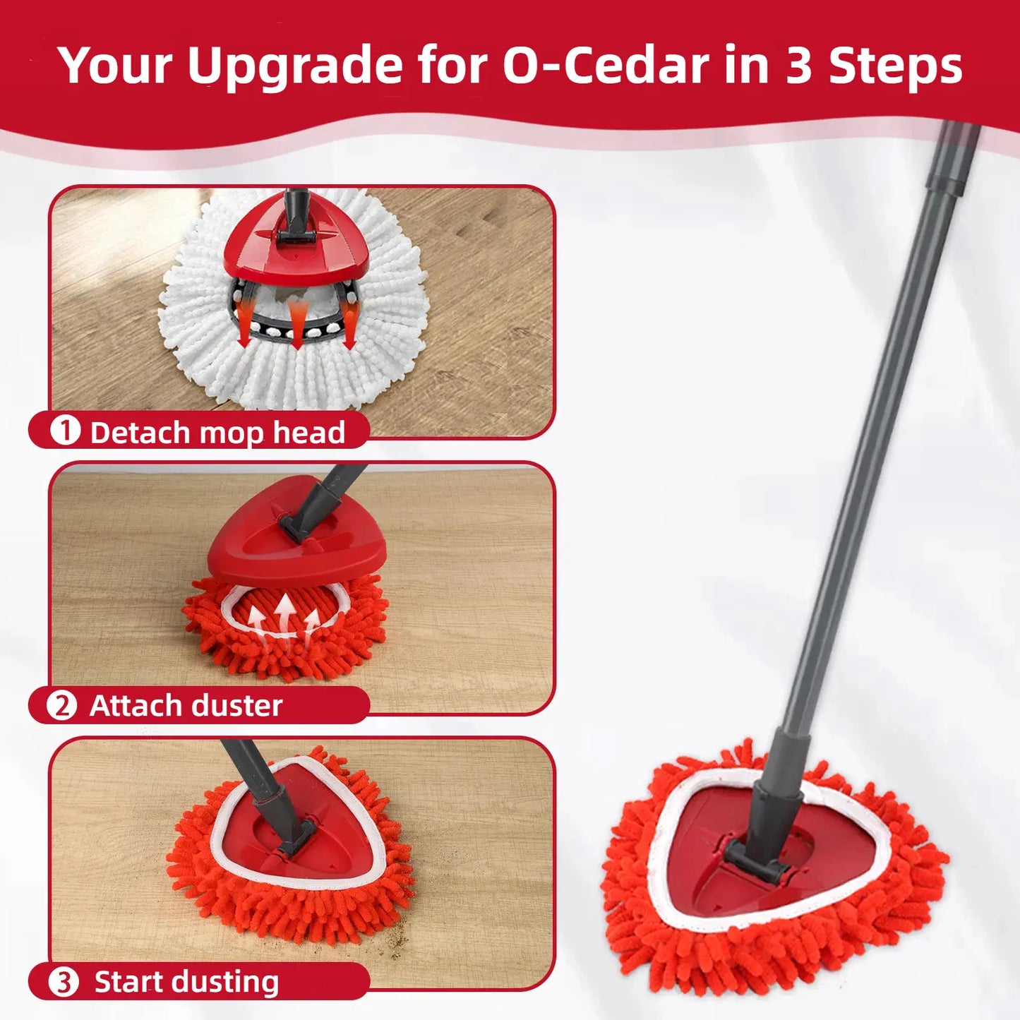 Chenille Duster Replacement Heads for O-Cedar 2025