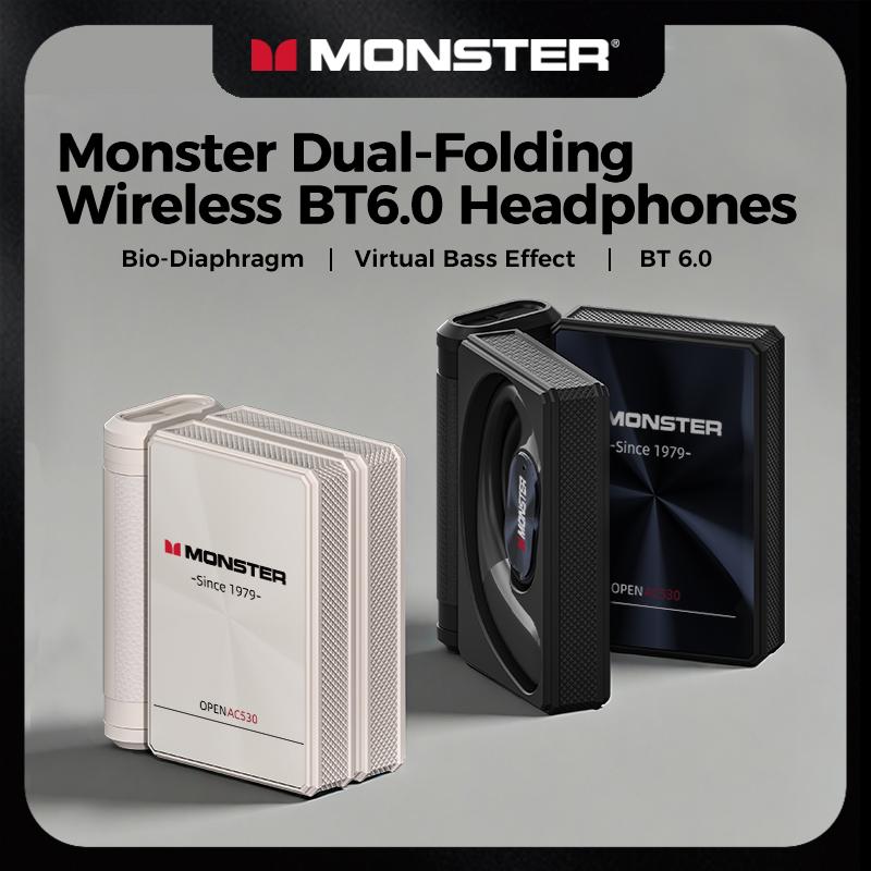 Monster Ear Buds - with Zero‑Gravity Titanium Ear‑Hook Design.