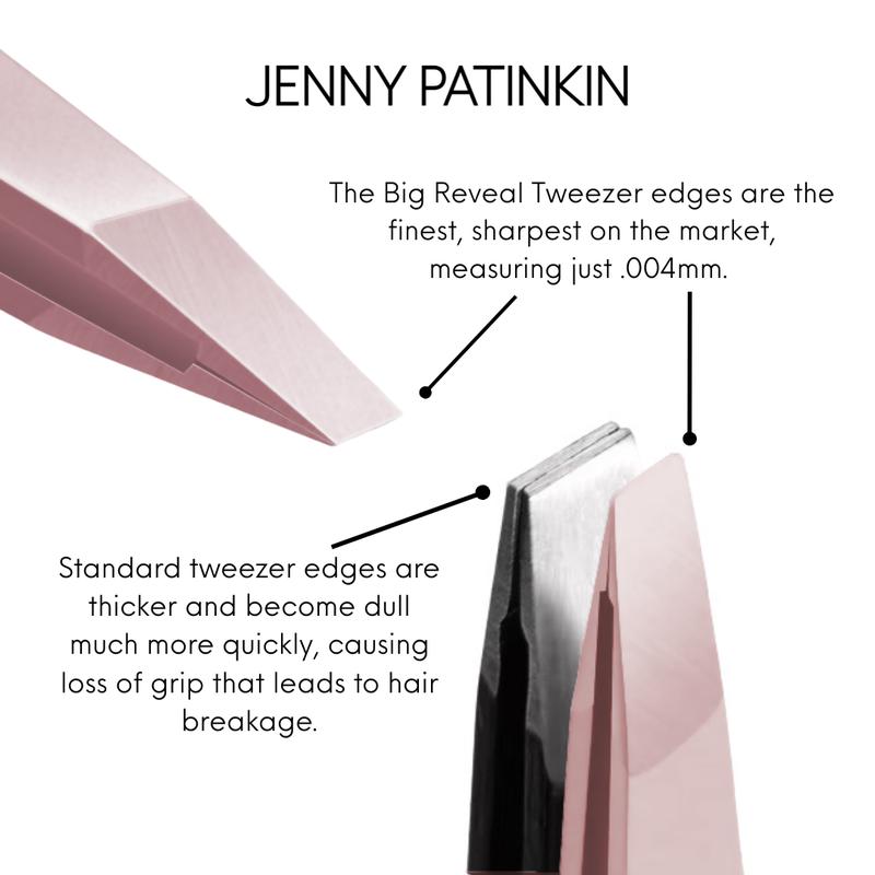 The Big Reveal Touch Up Tools for Lashes and Brows Set of Tweezers