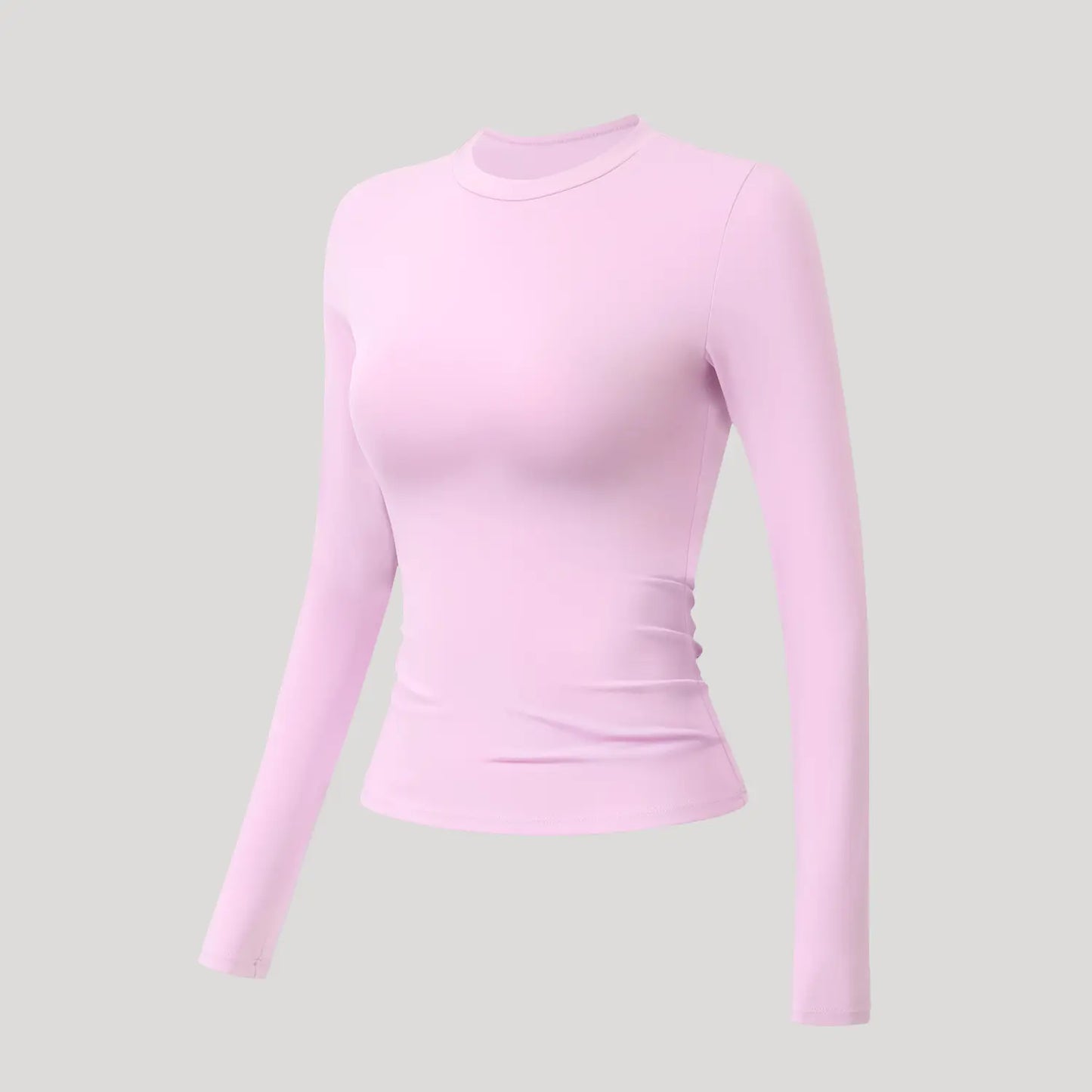 5-Piece Solid Sports Tee Set Round Neck Slim Stretchy