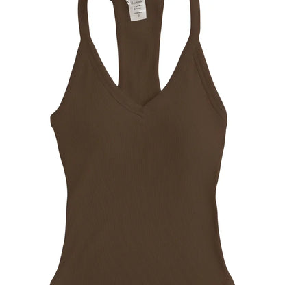 V Neck Racer Back Tank Top (2 Pack)