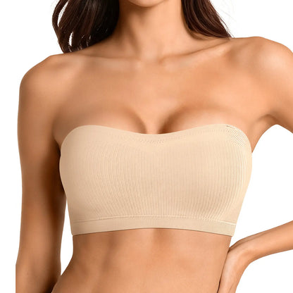 Stay Put Bandeau Bra, Strapless Bra Wireless Seamless Comfort Day