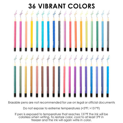 Erasable Gel Pen Set Medium Point Pens with Eraser