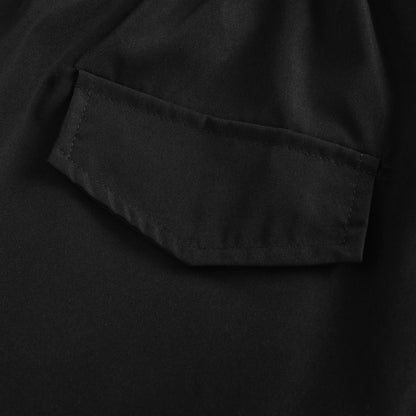 3 Piece Men's Shorts Set Brown Black & Green Slanted Pockets