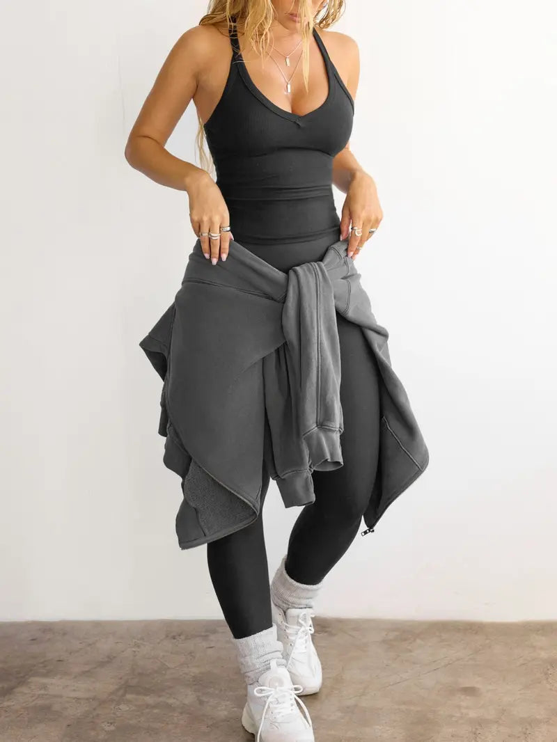 V Neck Racer Back Tank Top (2 Pack)