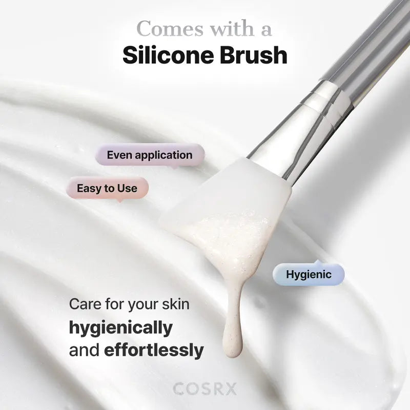 PDRN-Exosome Skinplaning Glaze Mask (50ml) with Silicone Brush, Intensive Collagen Peel Mask