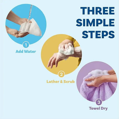 Scrubzz Rinse-Free Bathing Wipes - Soap & Shampoo Infused