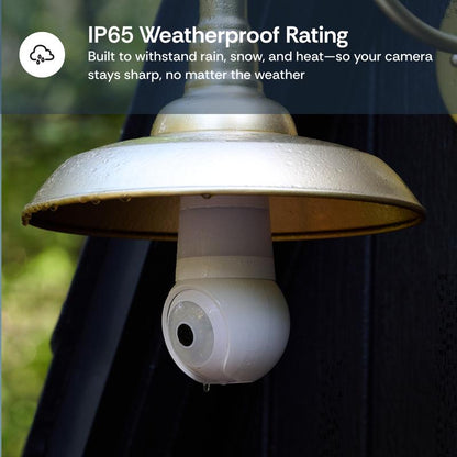 Luna Light Bulb Security Cam -2K 2.4GHz/5GHz WiFi, Indoor Outdoor Surveillance Monitoring Camera
