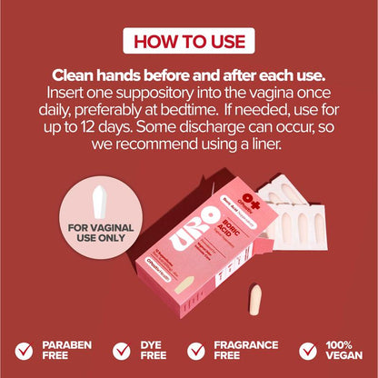 Boric Acid Vaginal Suppository