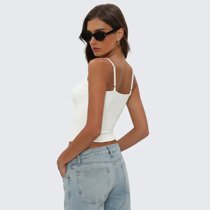 (2 Pack) Tournesol Women Tank Top Casual Sexy Chic Versatile Sleeveless Tops