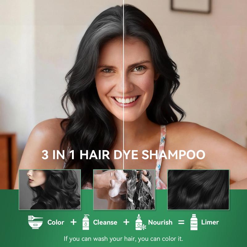Limer Multicolor 6 in 1 Instant Hair Dye Shampoo