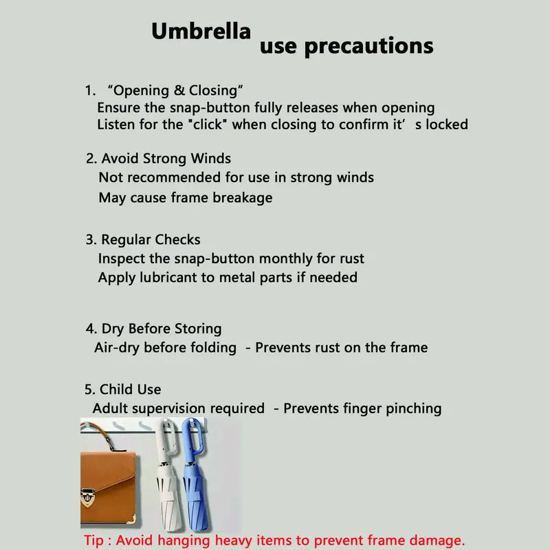 Automatic Folding Umbrella, 1 Count/60pcs Portable Rain Umbrella with Loop Buckle