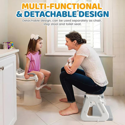 Orzbow 2-IN-1 Potty Training Toilet Seat with Step Stool for Toddler