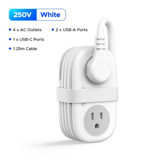 Travel Power Strip, ORICO 4 Outlets 3 USB Ports
