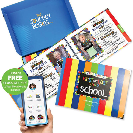 School Days Memory Book + BONUS App Membership | Simple & Stylish Keepsake Album