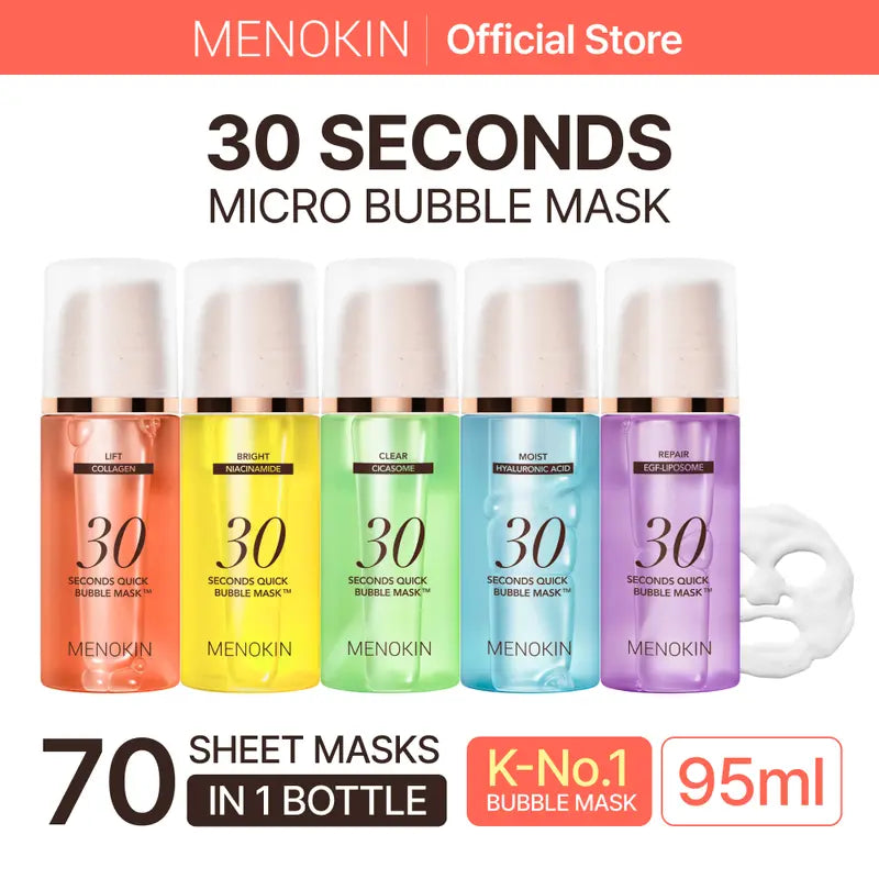 30 Seconds Micro-Bubble Mask, Korean Glass Skin Care Essential