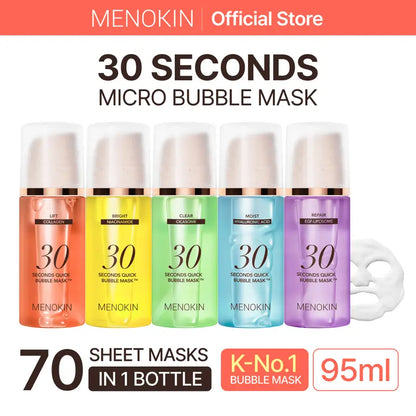 30 Seconds Micro-Bubble Mask, Korean Glass Skin Care Essential