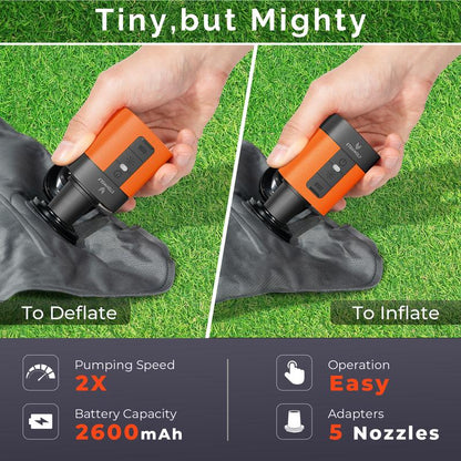 Portable Mini Air Pump for Air Mattress & Pool Floats,